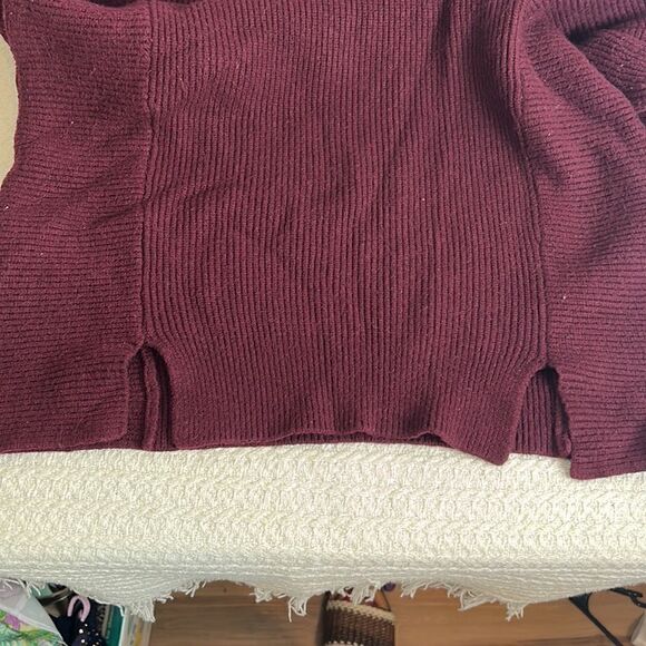 LYSSE LONG SLEEVE SHOULDER CUT OFF SWEATER - Picture 8 of 10